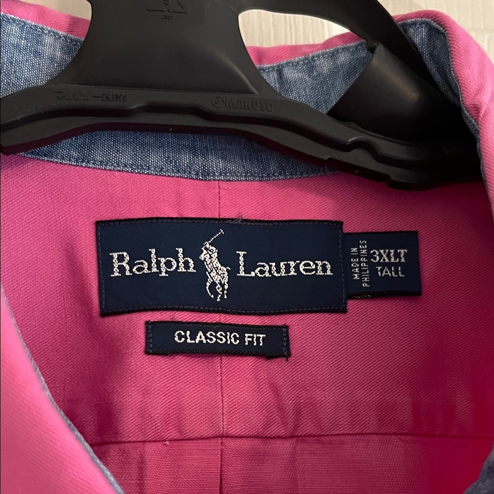 Ralph Lauren Men's Bright Pink Button Down Shirt - Picture 3 of 4